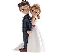 Sansh-Dekora - Décoration Gâteau De Mariage Figurine Mariés Pour Gâteau De Mariage - Mariés Tournant Le Dos