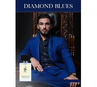 Sansh-Diamond Blues De , Parfum Pour Homme, 8-10 Heures Longue Durée, Senteur Luxe, Aromatique Fougère, Essences Françaises Fines, Extra-Concentré (Eau De Parfum), Masculin, 50 Ml Spray