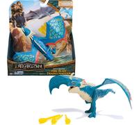 SANSH-Dreamworks Dragons - How to Train Your Dragon - Figurine À Fonctions Tempête 25 Cm - Figurine Articulée Qui Crache du Feu - 3 Projectiles Inclus - Mouvements Réalistes - Jouet Enfant 4 Ans Et +