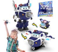 SANSH-EU750425 Transforming Supercharged Paul & Mini Super Pet Paul Toys for 3+ Year Old Boy Girl, Blue, One Size