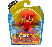 SANSH-FaRt NinjAS by Funrise - 70698 - Fuming Farticus - Cheek Burner Série 8 - Figurines à Collectionner - 10 Sons de Pets hilarants et réalistes - Rouge