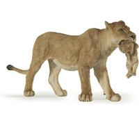 SANSH-- Figurine animal - Lionne et Lionceau, Famille de la Savane, Jouet enfant dès 3 Ans - Aventure dans la Vie Sauvage et Éducation sur les Animaux, Marron Fauve