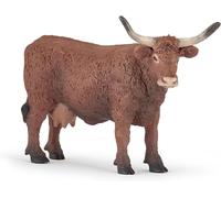 Sansh-- Figurine Animal - Vache Salers, Charme De La Vie À La Ferme, Jouet Enfant Dès 3 Ans - Connexion À La Vie Agricole Et Sensibilisation À La Biodiversité