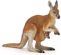 Sansh-- Figurine Animaux - Kangourou Avec Bébé 50188, Jouet Enfants, 10 Cm, Moment Tendre Dans La Nature, Apprentissage De La Vie Animale Et Famille Dès 3 Ans