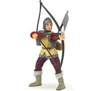 Sansh-- Figurine Archer Rouge, Défenseur Médiéval, Jouet Enfant Dès 3 Ans - Histoires De Courage Et D'adresse Au Tir À L'arc Dans Le Monde Médiéval