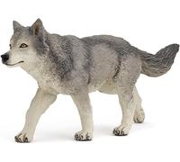 Sansh-- Figurine Louve Grise - Jouet Enfant 3 Ans Et Plus - 12,5 X 3 X 6 Cm - Animal Sauvage Réaliste - Peint À La Main - Collection Vie En Meute - 53012