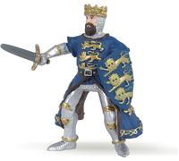 Sansh--Figurine Peinte A La Main -Médiéval - Fantastique -Roi Richard Bleu-39329-À Collectionner-Pour Enfants - Filles Et Garçons - A Partir De 3 Ans