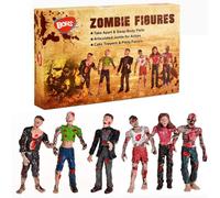 SANSH-Figurines Zombie Poupées d'action Jouets - Articulé Articulé Modèle de Miniature - 4 Pouces - Lot de 6