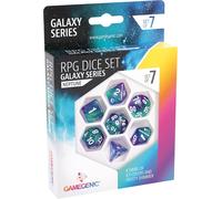 Sansh-- Gamegenic - Galaxy Series - Neptune - Set De 7 Dés Jdr - Accessoire Pour Jeux De Société - Jeux De Dés