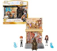 SANSH-HARRY POTTER - PLAYSET 2 EN 1 LA SALLE SUR DEMANDE MAGICAL MINIS WIZARDING WORLD - Univers Magique 2 en 1 Avec 4 Figurines et Accessoires - Sortilège Patronus - 6063901 - Jouet Enfant 5 ans et