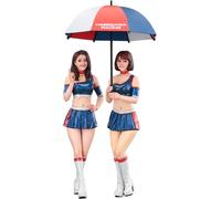 Sansh-Hasegawa Fc09 Collection 09 Race Queens 1/24 Paddock Girls Lot De 2 Figurines, Multicolores, Taille M
