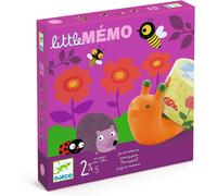 Sansh-Little Mémo - Jeu De Mémoire Et Observation Pour Les 2,5 À 5 Ans - Découvre Quel Animal Se Cache Sous Le Buisson ! 9 Figurines Animaux Facile À Attraper, 30 Jetons Fleurs - 2 À 4 Joueurs