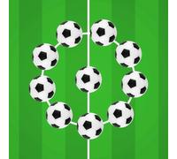 SANSH-Lot de 10 Balles de Baby-Foot de Table, Balle de Babyfoot, Ballons de Table Baby-Foot, Jeu de Société de Football pour Jouet Garcon 8 Ans - 11ans et Deux Jeu Interactif 1 vs 1 Noir et Blanc
