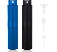 Sansh-Lot De 2 Atomiseurs De Parfum Rechargeables De 8 Ml Avec Entonnoir, Bec Et Goutteur. Flacon Distributeur De Parfum Pour Voyage, Sac Ou Usage Quotidien. Mini Flacon Pulvérisateur Fin (Femme/Homm