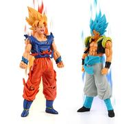 Sansh-Lot De 2 Figurines Go-Ku - 18 Cm - Statue D'anime - Super Saiyan - Super Blue Go-Ku - Figurine De Collection - Décoration De Bureau Pour Enfants - Cadeau D'anniversaire