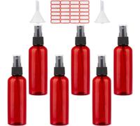 Sansh-Lot De 3.4 Flacons Vaporisateurs De Parfum 100 Oz/8 Ml En Plastique Ambré Vide Pour Voyage Sans Fuite Contenants Liquides Rechargeables Avec 2 Entonnoirs Et 24 Étiquettes