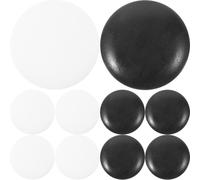 Sansh-Lot De 360 Pions De Go En Résine Noir Et Blanc - Perles Plates - Pour Jeu De Société De Stratégie Classique