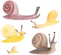 SANSH-Lot de 5 escargots de Simulation, décoration de Bureau/gâteau/Table de Sable, Figurine d'animal en Plastique pour garçons et Filles