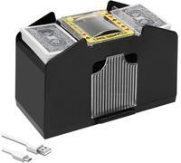 Sansh-Mélangeur De Cartes Automatique Usb/Piles À 4 Jeux, Pour Fête Familiale, Poker/Blackjack/Uno