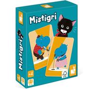 Sansh-- Mistigri - 16 Familles À Réunir - Jeu De Mémoire Et D'association - 2 À 6 Joueurs - Dès 4 Ans - J02752, Noir