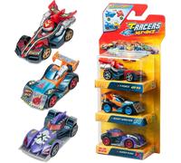 SANSH-Mix 'N Race Lot de 3 Voitures de Collection - Chaque Voiture Peut être divisée en Deux avec des pièces et des Roues interchangeables. Pack 4/4