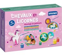 Sansh-® Moulage Plâtre Enfant - Mouler Et Peindre Soi-Même Les Chevaux Et Les Licornes - Kit De Bricolage Avec 10 Figurines Pour Filles