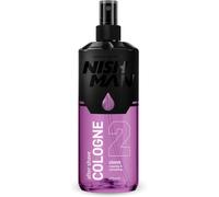 Sansh-Nishman Aftershave Cologne 02 - Storm 400ml \U2013 Lotion Après-Rasage Rafraîchissante Pour Hommes \U2013 Parfum De Vanille, Bois De Santal, Lavande, Patchouli \U2013 Cologne Après-Rasage Homme