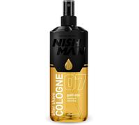 Sansh-Nishman Aftershave Cologne 07 - Gold One 400ml \U2013 Lotion Après-Rasage Rafraîchissante Pour Hommes \U2013 Parfum De Mandarine Rouge, Menthe, Huile De Rose, Cannelle \U2013 Cologne Après-Rasa