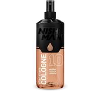 Sansh-Nishman Aftershave Cologne 10 - Amber 400ml \U2013 Lotion Après-Rasage Rafraîchissante Pour Hommes \U2013 Parfum De Vanille, Bois De Santal, Notes Fruitées & Florales \U2013 Cologne Après-Rasag