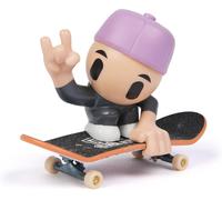 SANSH-- Pack De 1 Sk8 Crew - 1 Finger Skate + Figurine Amovible À Clipser sur La Planche pour Rider - Mini Skate Doigt - Jouet Enfant - Jeu Enfant 5 Ans Et + - Modèle Aléatoire