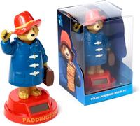SANSH-Paddington Bear Figurine Solaire animée avec Manteau Bleu et Base Rouge
