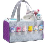 Sansh-Sac De Transport Pour Toniebox Starter Set Et Accessoires, Sac De Rangement En Feutre Pour Figurine Tonies Et Toniebox Étui De Transport Tonies Avec Poignée Pour Toniebox Et Accessoires (Violet