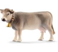 SANSH-schleich 13874 Vache Braunvieh, dès 3 ans, FARM WORLD - figurine, 4 x 13 x 8 cm