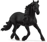 SANSH-schleich 13975 Étalon Frison, dès 5 ans, HORSE CLUB - figurine, 5 x 16 x 11 cm, Noir