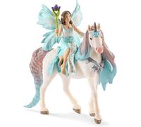 SANSH-schleich 70569 BAYALA Coffret de Figurines Fée Eyela avec Jouet Licorne de Princesse-Princesse Volante avec Figurine Licorne et Baguette Magique-Cadeau d'Anniversaire pour Filles et Garçons de