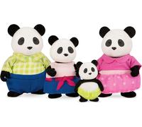 SANSH-- Skyhopper Panda Family - Ensemble de 5 pièces avec Figurines Miniatures et Livre d'histoires - Jouets Animaux et Accessoires pour Enfants de 3 Ans et Plus, Multicolore