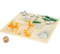 Sansh-Small Foot Ludo ""Safari"", En Bois Certifié Fsc 100%, Jeu De Société Pour Toute La Famille À Partir De 4 Ans, 11697