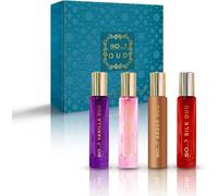 Sansh-So... ? Coffret De Parfum Oud Premium Pour Femme, Vanille, Rose, Ambre, Soie, Eau De Toilette Avec Parfum Longue Durée - Coffrets Cadeaux Pour Femmes (4 X 15ml)