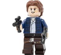 Sansh-Star Wars: Han Solo Minifigure With Wavy Hair And Twin Pistols - From Slave One 20th Anniversary Set (75243)