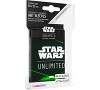 Sansh-Star Wars Unlimited Green Art Sleeves \U2013 Lot De 60 Pochettes Artistiques Sous Licence Officielle Et 1 Pochette Transparente, Taille Optimisée Pour Star Wars Unlimited Et Autres Jeux Jcc Et