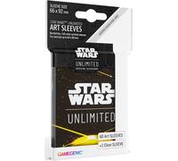 Sansh-Star Wars Unlimited Lot De 60 Pochettes Artistiques Jaunes Sous Licence Officielle Et 1 Pochette Transparente, Taille Optimisée Pour Star Wars Unlimited Et Autres Jeux Jcc Et Lcg, Fabriquées Pa