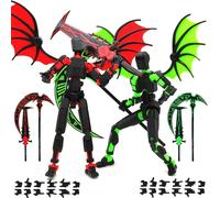 SANSH-T13 Figurine articulée Set (Assemblage terminé), 3D Imprimé Multi-articulées, Figurines d'action Titan 13, Dummy 13 Lucky Robot Nova, décorants de Bureau pour Les Amateurs de Jeu Toys 2025