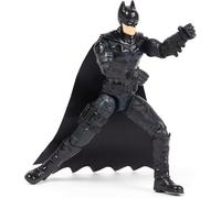 Sansh-The Batman Le Film - Figurine 10 Cm Batman - Dc Comics - Figurine Articulée 10 Cm Avec 3 Accessoires Mission Mystère Et 1 Carte De Preuves A Révéler - 6061619 - Jouet Enfant 3 Ans Et +