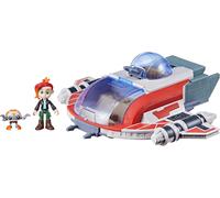 SANSH-The Crimson Firehawk, Vaisseau de 43 cm avec 2 Figurines, Jouets pour Enfants