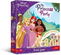 SANSH-The Princess Party, Disney Princess - Jeu de société Familial, Figurines en Bois et dés, amenez Les Princesses dans Le château, Un Jeu pour Les Plus Jeunes avec des Personnages de Contes de