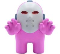 Sansh-Toys Figurines Compatibles Avec Among Us Action Figurines En Boîte Présentoir 5 X Assorties Figurines À Collectionner 18cm (Le Masque De Jason - Rose)