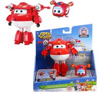 SANSH-Transforming Avion Robot Transformable avec Figurine Mini du Dessin Animé,Jett Supercharge + Super Pets Jett,Jouet Enfant 2 3 4 5 6 7 8 Ans Garcon Fille