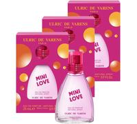 Sansh-Ulric De Varens - Eau De Parfum Mini Love - Floral Et Fruité - Parfum Femme - Vaporisateur - Made In France - Lot De 3 X 25 Ml