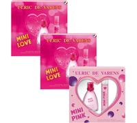 Sansh-Ulric De Varens - Set 3 Coffrets Parfums Femme - 1 Coffret Mini Pink Edp 25ml + Vapo Spray 20ml + 2 Coffrets Mini Love Edp 25ml + Vapo Spray 20ml