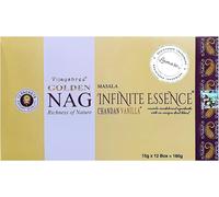 Sansh-Vijayshree Golden Nag Infinite Essence - Édition Limitée - Parfum Exclusif Chandan Vanille - 12 Boites De 15g = 180g